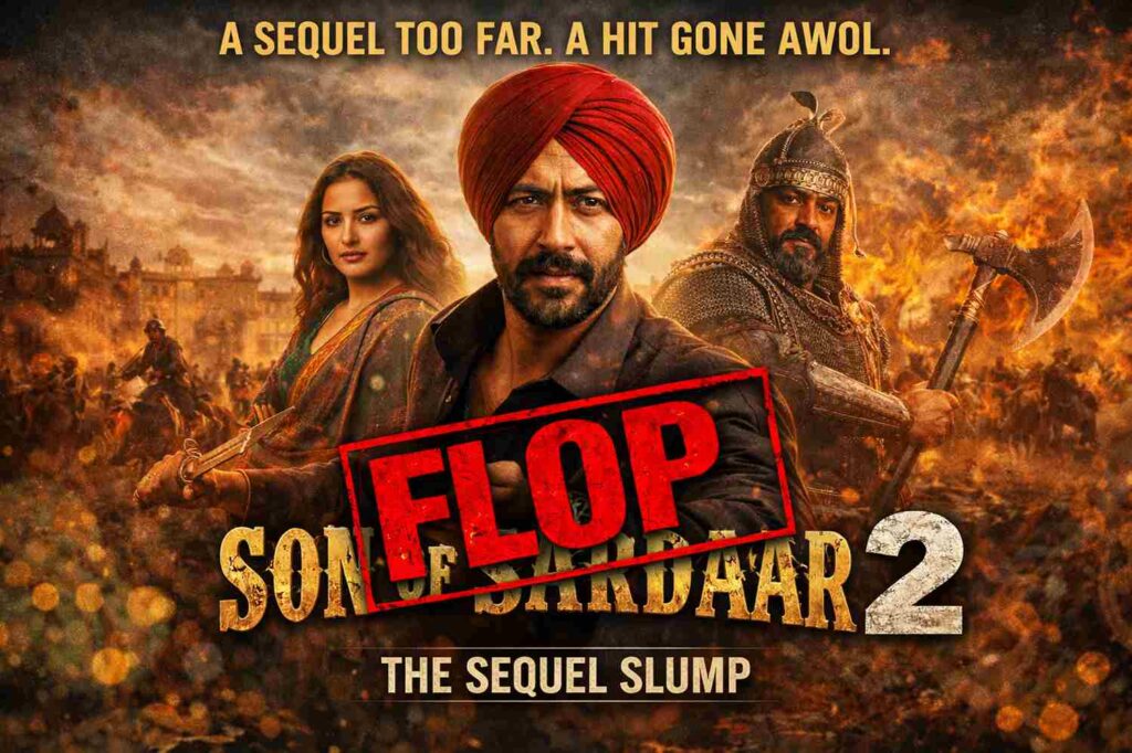 Ajay Devgn in a colorful comedic sequence from Son of Sardaar 2.