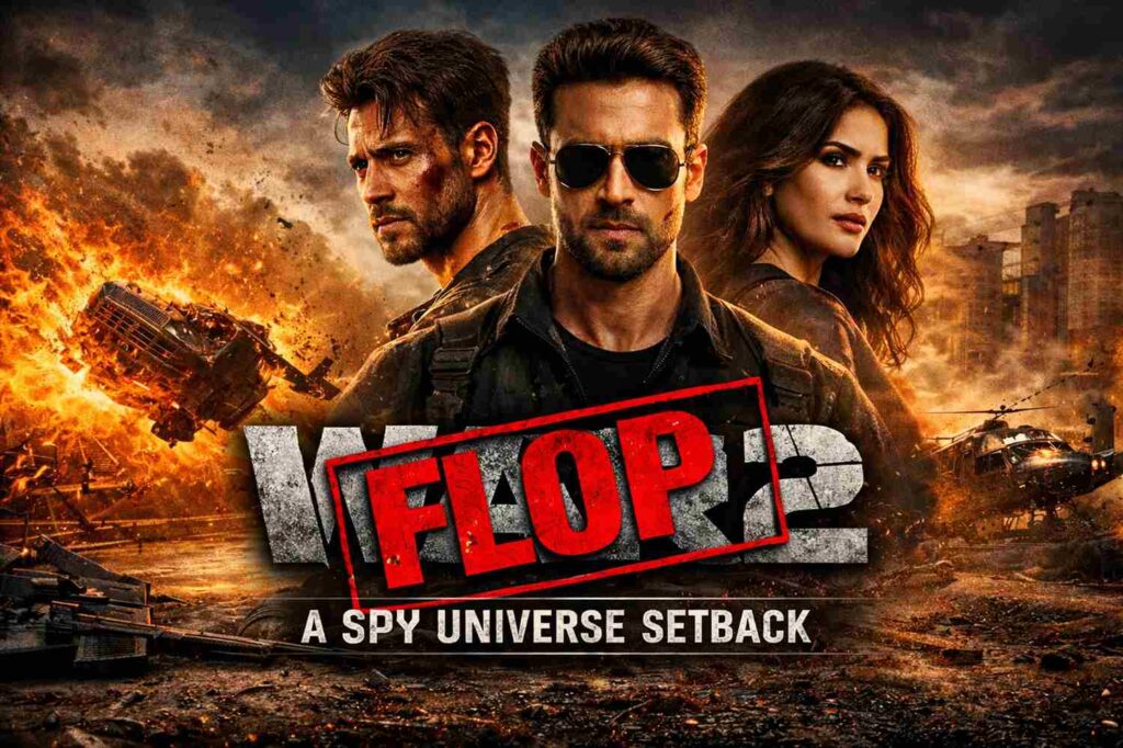 Hrithik Roshan and Jr NTR in an intense action sequence from the movie War 2